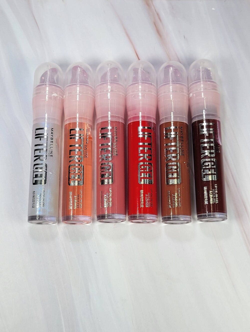 Maybelline Lifter Gel Lip Oil in Gel Lip Gloss Bundle NEW!